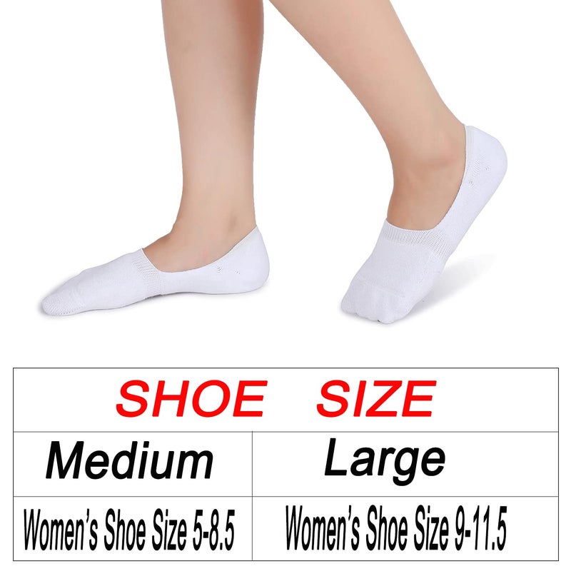 Pareberry Women's Thick Cushion Cotton Athletics Casual Low Cut Flat Non-Slip Boat Liner No Show Socks-5/10 Pack (Shoe Size: 5-8.5, A-multicoloured) - Image 2